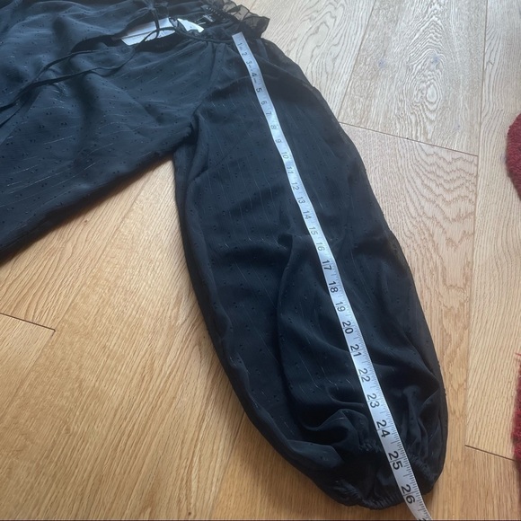 NWT SANCTUARY VOLUME BLACK BLOUSE - XS - Picture 14 of 16